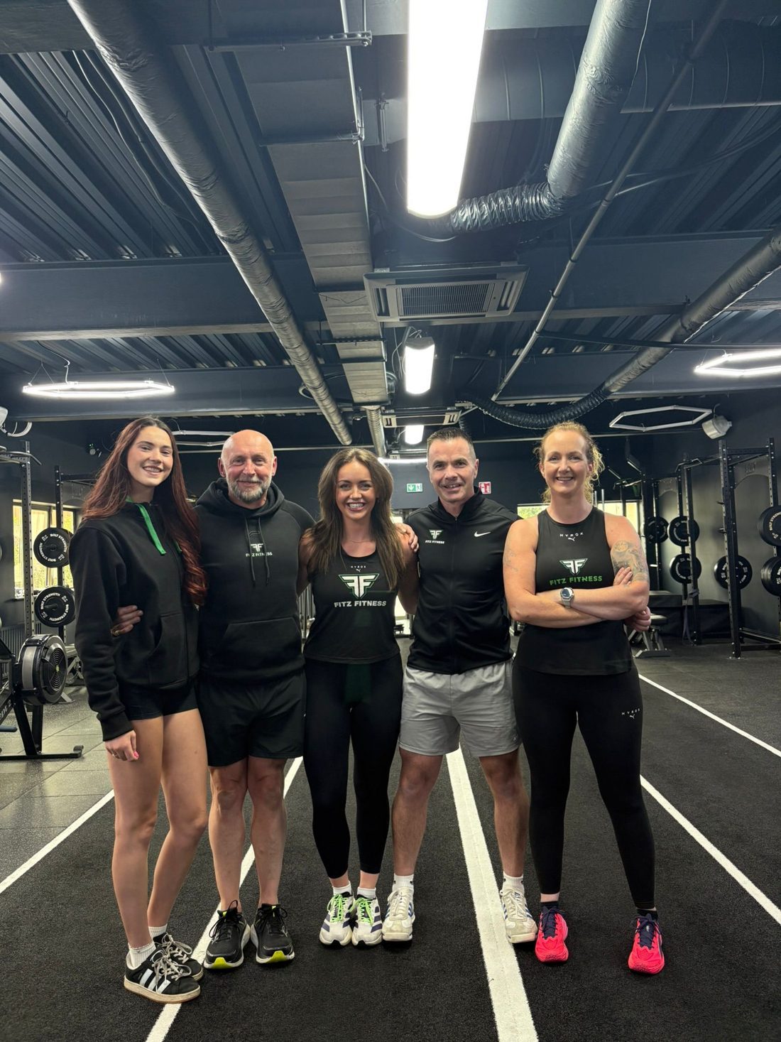 The Fitz Fitness coaching team in the gym