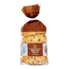 Chocolate chip brioche roll